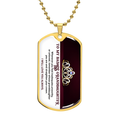 My Badass Granddaughter - Dog Tag Necklace